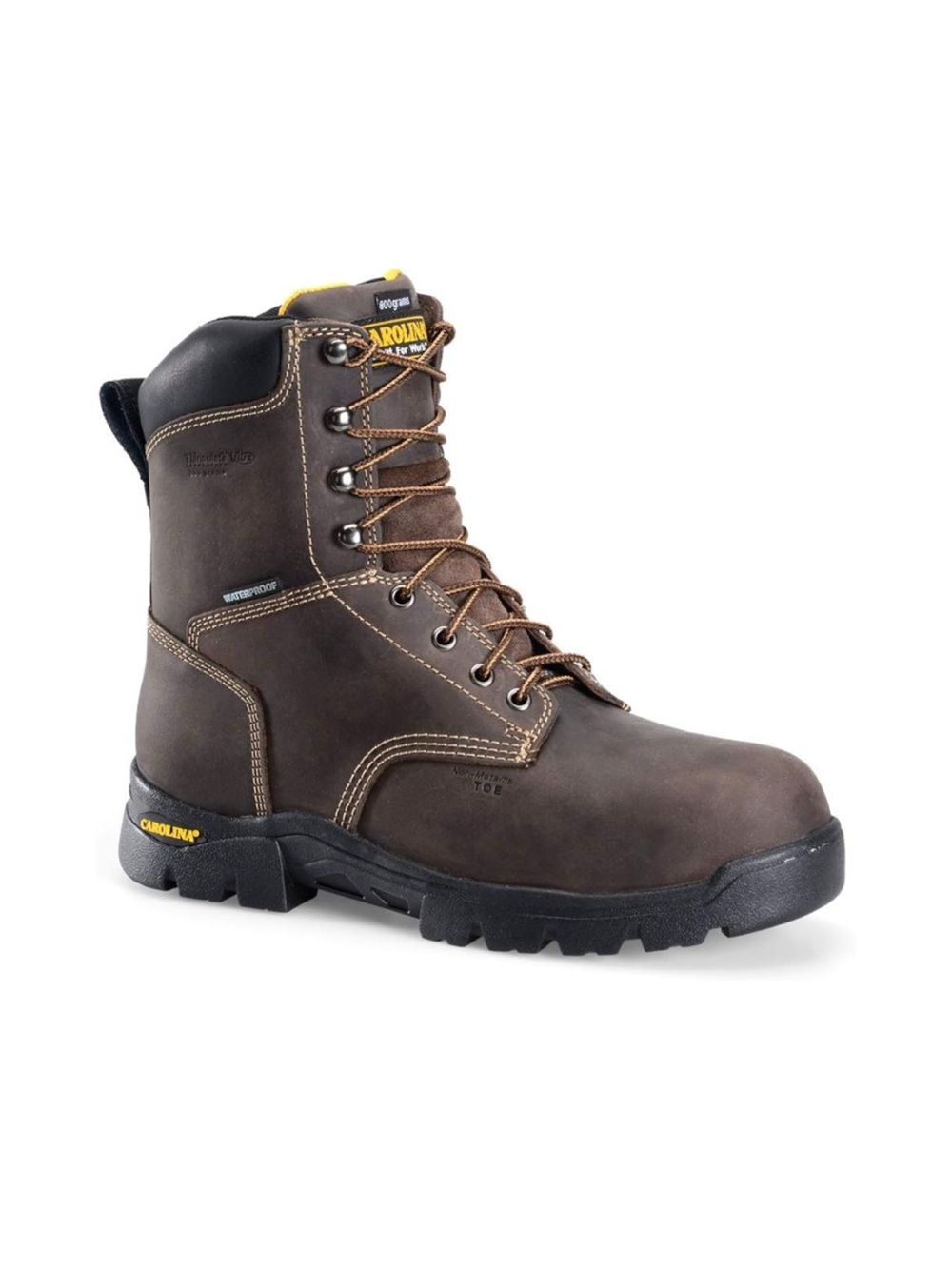 Carolina Waterproof Broad Soft Toe Work Boots Mens Size 11 2E new leather upper